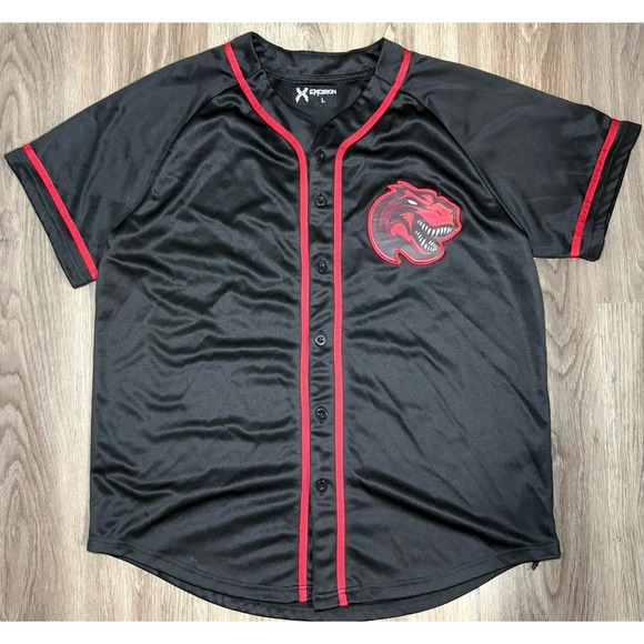 Excision Other - Excision Headbanger Baseball Jersey Tour Men's L EDM Electronic Music DJ T-Rex